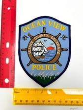Vintage Ocean View Delaware DE Sussex County Embroidered Police Dept Patch picture