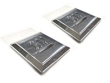 OEM NEW Genuine GM Mark of Excellence Emblem Badge Set 2 Chrome 1.25
