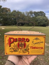 Antique Pedro Cut Plug Tobacco Advertising Can picture