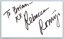 Rebecca Romjin Hand Signed Index Card - Supermodel picture