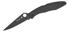 Spyderco Police C07BKP - Black Stainless Steel - Black TiCN VG-10 picture