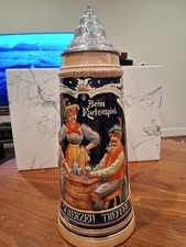 Rare Antique Matthias Girmscheid 1.5-Liter German Beer Stein (Mold #1247) picture