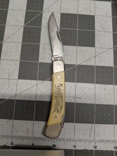 Vintage Schrade LB5 Lockback Knife USA Eagle 1782 Delrin Handles picture