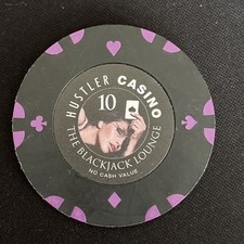 Very Rare $10 Hustler Casino NCV Oversized Chip  picture