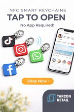 Custom NFC Keychain | Tap-to-Share Digital Business Card |Social Media & Contact picture