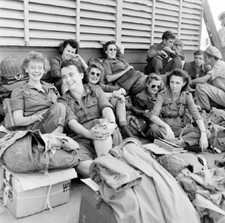 WW2 WWII Photo US Army Nurses on Guam 1945 World War Two / 1373 picture