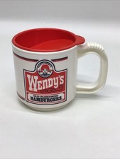 Vintage Pre-Mom Wendy’s Old Fashioned Hamburgers Mini Max Spill-Proof Coffee Mug picture