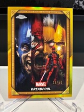 2025 Topps Chrome Deadpool Comic Book Gold Marvel #CB-28 Dreadpool Gold /50 picture