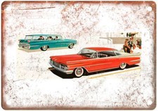 1959 Oldsmobile Super 88 edan and Fiesta Vintage Ad Retro Look Metal Sign A5063 picture