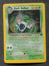 Pokemon TCG Team Rocket Dark Golbat 7/82 Holo Rare Card WOTC Vintage - MP SWIRL picture