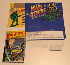 Vtg 1988 Mars Attacks Pocket Comics #1 #2 Set Lot Topps w/ Retail Display Box picture