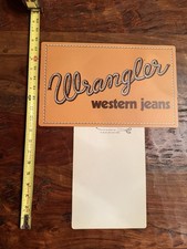 Vintage Wrangler Jeans Western Wear Advertising Store Display Sign picture