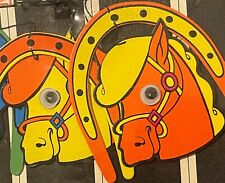 Very Rare 1950s Vintage Blacklight Wonder Mobile Horses, Horseshoes picture