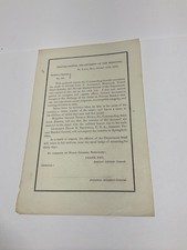 CIVIL WAR COLONEL JOHN SANDERSON MOURNING ORDER SAINT LOUIS 1864 picture