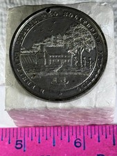 1885 DAUPHIN COUNTY PA CENTENNIAL MEDAL P.L. KRIDER WHITE METAL HARRISBURG TOKEN picture