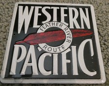 Railroad Miscellaneous Post Cereal Tin sign 1954 Western Pacific picture