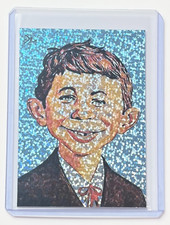 Alfred E. Neuman Edition Artist Signed “Mad Comics” Trading Refractor Card 1/1 picture