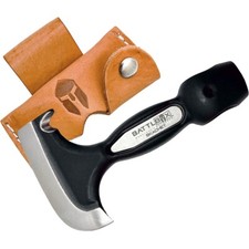 BattlBox Vintage Skachet Survival Tool w/ Leather Sheath Axe Head Multi-tool picture