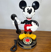 Vintage 1997 Disney Mickey Mouse TeleMania Animated Talking Telephone WORKS picture