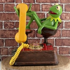 Vintage 1983 Kermit the Frog Phone ATC Jim Henson Muppets Untested picture