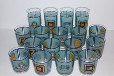 vintage GM General Motors car/auto employee issued (13) glass/tumbler set Fisher picture