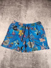 ETRO Men's Luxury Floral Print Swim Shorts Trunks Blue Size XL Made In Italy picture