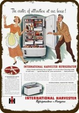 1949 INTERNATIONAL HARVESTER REFRIGERATOR Vnt-Look DECORATIVE REPLICA METAL SIGN picture