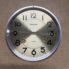 Vintage Commodore Beacon Wall Winding Clock Part Face Pan Dial picture
