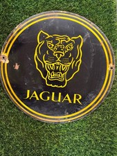 Jaguar Porcelain Advertising Sign 12'' Inches picture