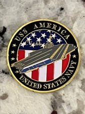USS AMERICA (CV-66) Challenge Coin picture