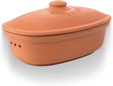 Romertopf Oval Ceramic Bread Freshness Pot | Natural Ceramic - Ideal for Storing picture