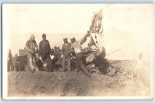 c1910's Coaling US Navy Ship Sailors #3 Pulling Rope RPPC Photo Antique Postcard picture