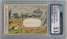 1966 DONRUSS MARVEL SUPERHERO # 45 WRITE YOUR CAPTION HULK ROOKIE CARD CGC 3.5 picture