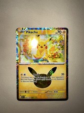 Pikachu 025/128 Holo Pikachu Rare ME: 30th Celebration Pokemon Near Mint picture