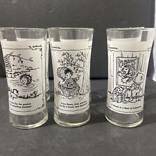 Vtg Charmers By Hallmark 1976 1975  Lot Of 6 highball tumblers 6.5” tall picture