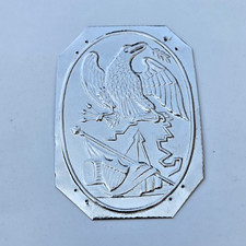 War of 1812 Infantry Shako Silver Toned Hat  Plate w/Eagle - Super Nice picture