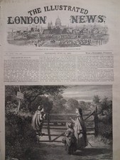 1869 The Illustrated London News June 19 RIOTS IN FRANCE picture