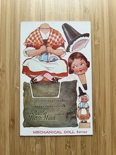 Vintage Raphael Tuck Mechanical Doll Series Postcard c1910s A Little Welsh Maid picture
