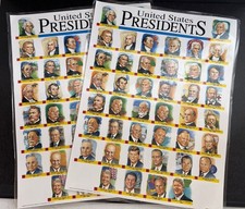 Lot of 2 Vintage 1992 US Presidents Posters Sealed Frank Schaffer FS-2411 picture