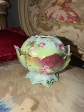 Antique Gebruder Heubach German Porcelain Hair Receiver Art Nouveau Vanity c1900 picture