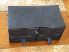 READ INFO - EMPTY BOX - Vintage RARE Guerlain Mini Perfume Blue Satin Box 6.5 W picture