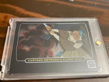 2007 Cartoon Network's Clone Wars Mace Windu Animation Cel Card #8 of 9 picture