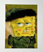 2009 Topps SpongeBob SquarePants #16 SpongeBob with Bandaged Ear S2 Art Card picture