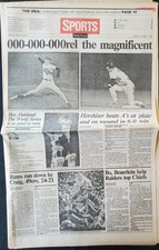 1988 Hersheiser Dodgers v A's World Series Champions MLB LA Daily News Newspaper picture