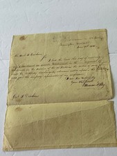 WAR OF 1812 BENNINGTON VT 1808 LETTER APPOINTING AN OFFICER HERMAN FAY AUTHOR picture