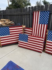 American Flag Made From Real Fire Hose | Handmade by Firefighter / Charity picture
