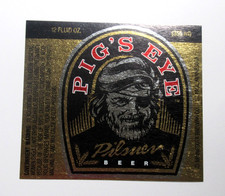 Vintage Pig's Eye Pilsner Beer Label MN Minnesota Brewing Co St Paul picture