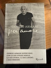 Giorgio Armani Hand SIGNED AUTOGRAPHED Per Amore Italian First Edition Book picture