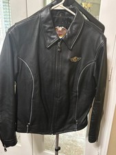 Harley Davidson Women’s L Leather Jacket 100th Anniversary 1903-2003 Centennial picture