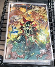 NYCC Exclusive Spawn Signed 2 Comic Set Color & B/W Art Todd McFarlane Image picture